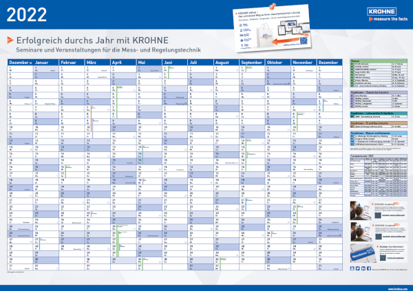 KROHNE Jahreswandplaner 2019
